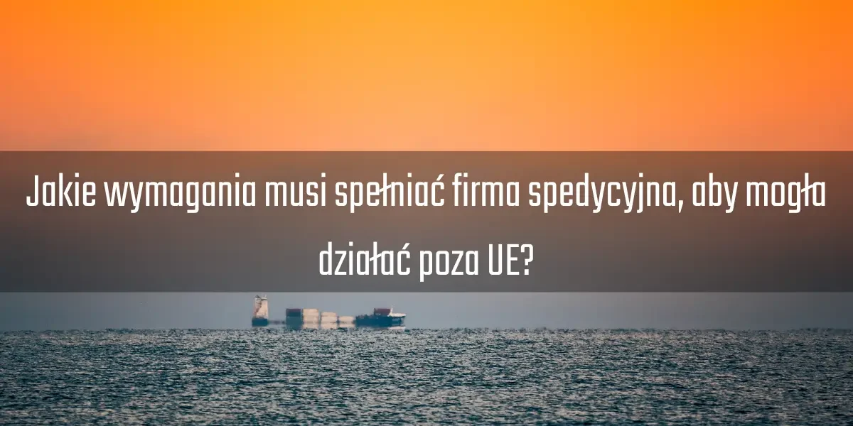 firma spedycyjna poza UE